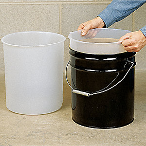 Rigid Plastic Drum Liners - Accordion LDPE - 30 Gallon